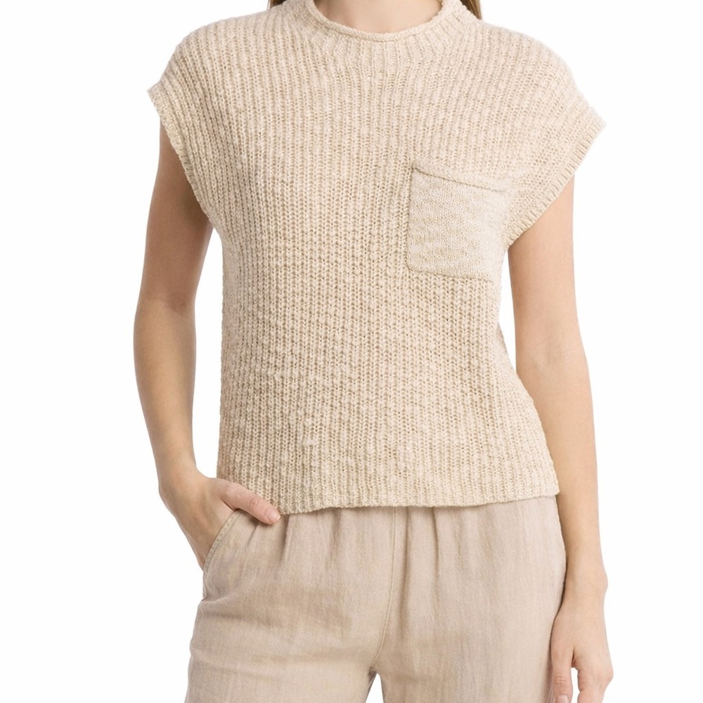 NWT Design365 Dune Sleeveless Ribbed Knit Sweater Vest | - Picture 2 of 4